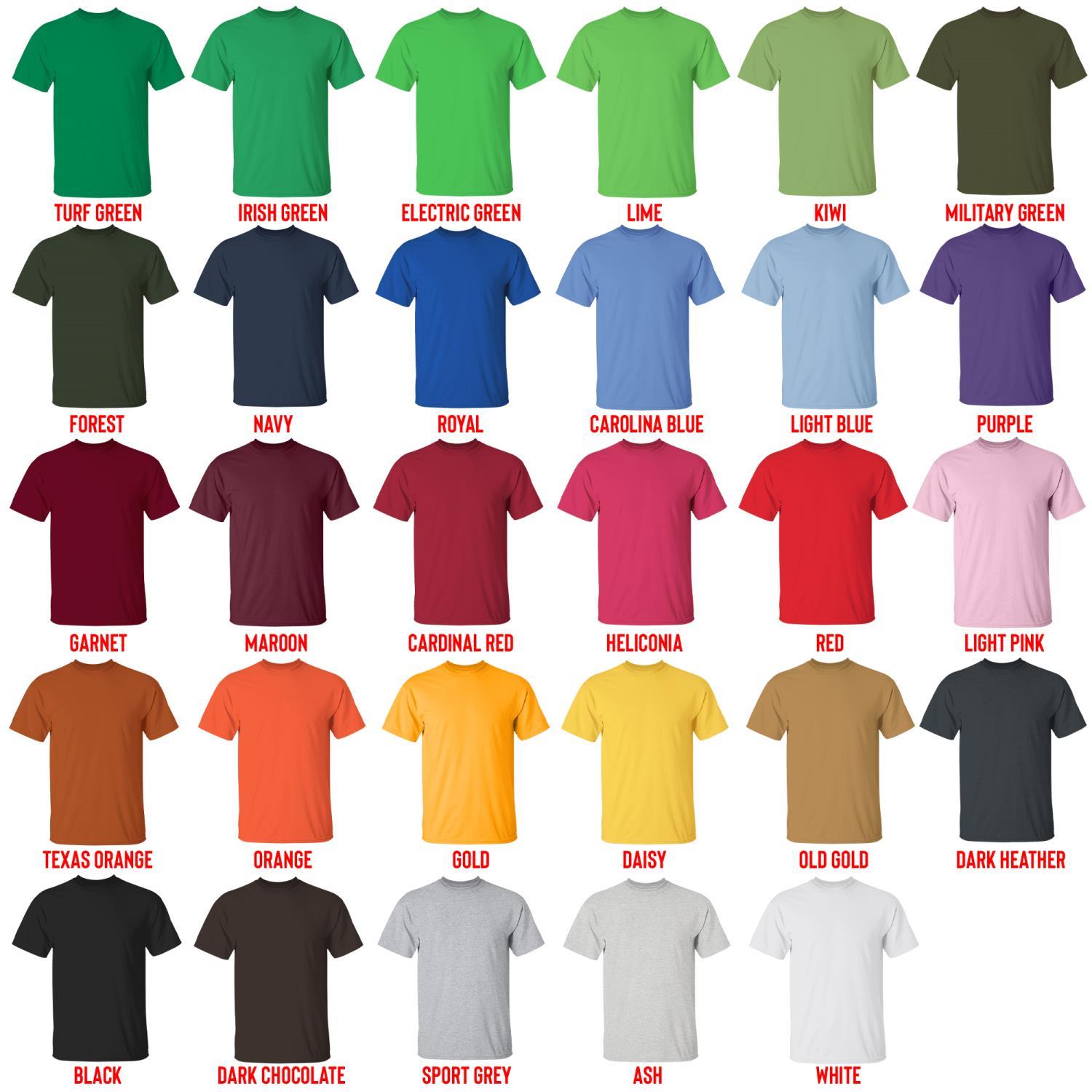 t shirt color chart - Chrono Trigger Merch